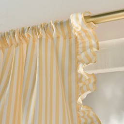 OHS Stripe Frill Voile - Yellow/White - thumbnail 5