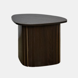 OHS Madison Ribbed Side Table - Dark Wood - thumbnail 4