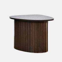 OHS Madison Ribbed Side Table - Dark Wood - thumbnail 5