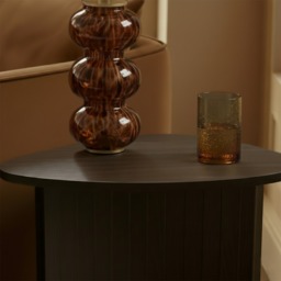 OHS Madison Ribbed Side Table - Dark Wood - thumbnail 3