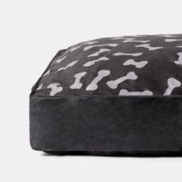 OHS  Large Fibre Filled Dog Bed - Charcoal - thumbnail 2