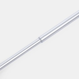 OHS 16mm Extendable Trumpet Curtain Pole, Silver - 70-120cm - thumbnail 3