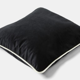 OHS Matte Velvet Piped Edge Cushion Covers, Monochrome - 55 x 55cm - thumbnail 5
