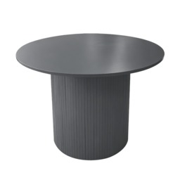 OHS Madison Ribbed Dining Table - Charcoal - thumbnail 2