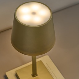 OHS Battery Operated Lamp - Gold - thumbnail 2