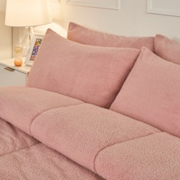 OHS Teddy Coverless 10.5 Duvet & Pillowcases, Blush - King - thumbnail 2