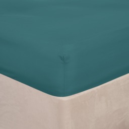 OHS Microfibre Fitted Sheet, Teal - Single