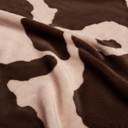 OHS Cow Print Ultra Soft Throw - Brown - thumbnail 3