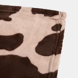 OHS Cow Print Ultra Soft Throw - Brown - thumbnail 4