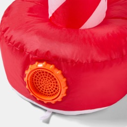 OHS Indoor/Outdoor Inflatable Santa Stop Here Sign Decoration - Red - thumbnail 5