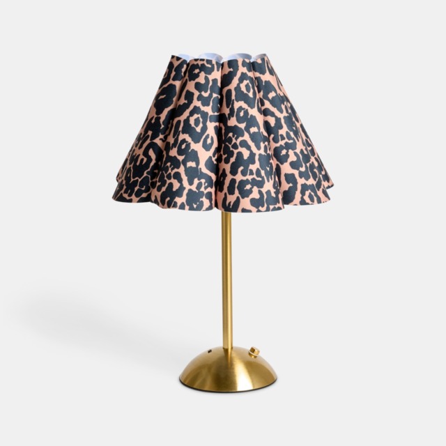 OHS Leopard Print Rechargeable Lamp - Brown - image 1