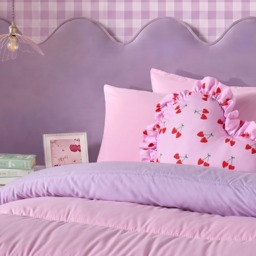 OHS Coverless 10.5 Tog Reversible Duvet & Pillowcase, Pink/Lilac - Single - thumbnail 3