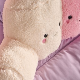 OHS Cotton & Candy The Marshmallow Cuddle Cushion - Pink/White - thumbnail 3