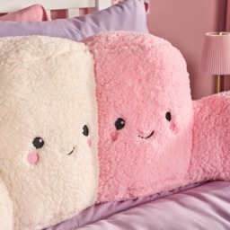 OHS Cotton & Candy The Marshmallow Cuddle Cushion - Pink/White - thumbnail 2