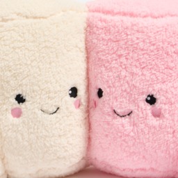 OHS Cotton & Candy The Marshmallow Cuddle Cushion - Pink/White - thumbnail 4