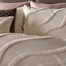 OHS Tufted Contour Duvet Set, Ivory  - King - thumbnail 4