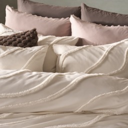 OHS Tufted Contour Duvet Set, Ivory  - King - thumbnail 3