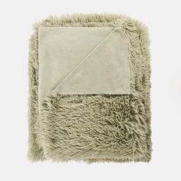OHS Fluffy Fleece Throw, Sage - 150 X 200cm - thumbnail 4