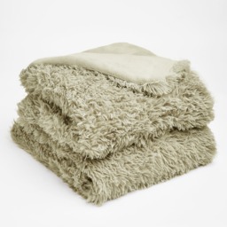 OHS Fluffy Fleece Throw, Sage - 150 X 200cm - thumbnail 3