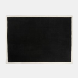 OHS Contrast Border Rug, Black/Cream - 160 x 230cm - thumbnail 3