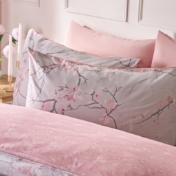 OHS Spring Blossoms Duvet Cover Set, Blush Pink - Super King - thumbnail 4