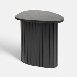 OHS Madison Ribbed Side Table - Black - thumbnail 5