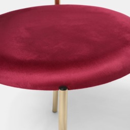 OHS Dining Chair - Dark Berry/Gold - thumbnail 5