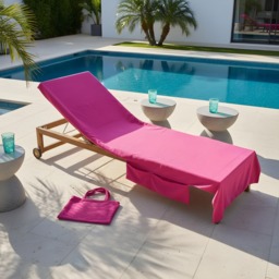 OHS Beach Towel In A Bag - Pink - thumbnail 2