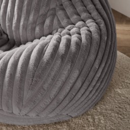 OHS Adults Ribbed Bean Bag - Grey - thumbnail 2