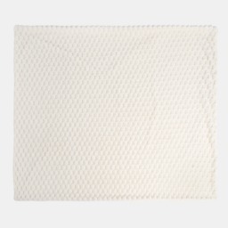 OHS Thick Faux Fur Waffle Throw, Cream - 125 x 150cm - thumbnail 5
