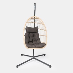 OHS Foldable Hanging Egg Chair - Natural - thumbnail 2