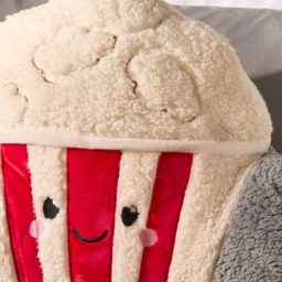 OHS Poppy The Popcorn Cuddle Cushion - Cream/Red - thumbnail 4