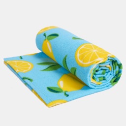 OHS Lemon Print Beach Towel - Blue - thumbnail 5