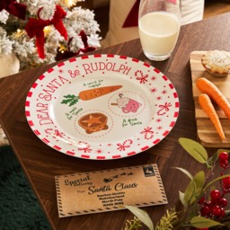 OHS Night Before Christmas Sweetie Pies Plate - White/Red