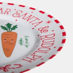 OHS Night Before Christmas Sweetie Pies Plate - White/Red - thumbnail 3