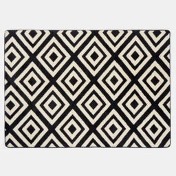 OHS Contrast Tufted Geo Rug, Monochrome - 120 x 170cm - thumbnail 3