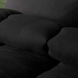 OHS Coverless 10.5 Tog Duvet Set, Black - Single - thumbnail 3