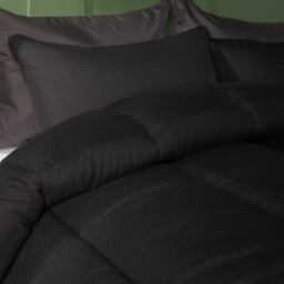OHS Coverless 10.5 Tog Duvet Set, Black - Single - thumbnail 2