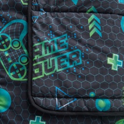 OHS Gaming Coverless 10.5 Tog Duvet & Pillowcase, Black - Double - thumbnail 4