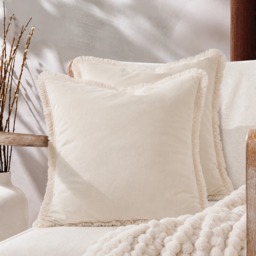 OHS Fringe Edge Cushion Covers, Natural - 45 x 45cm