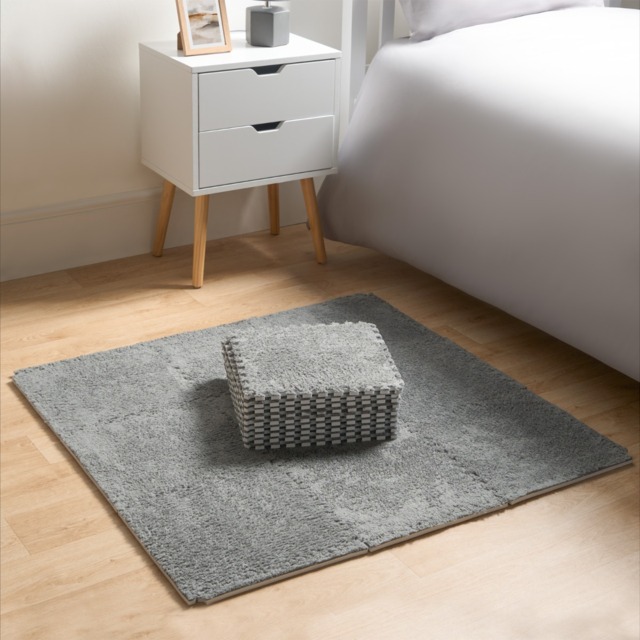 OHS 9 Piece Interlocking Teddy Tiles - Grey - image 1