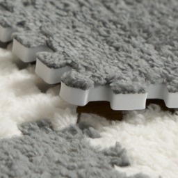 OHS 9 Piece Interlocking Teddy Tiles - Grey - thumbnail 5
