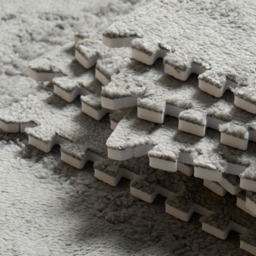 OHS 9 Piece Interlocking Teddy Tiles - Grey - thumbnail 3