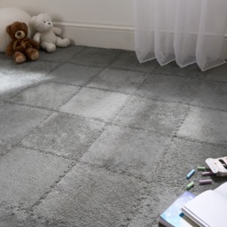 OHS 9 Piece Interlocking Teddy Tiles - Grey - thumbnail 2