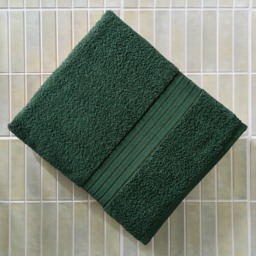 OHS 100% Cotton Bath Towel, Forest Green - 1PC - thumbnail 4