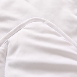 OHS Diamond Bow Quilted Coverless 7.5 Tog Duvet Set, White - Double - thumbnail 3