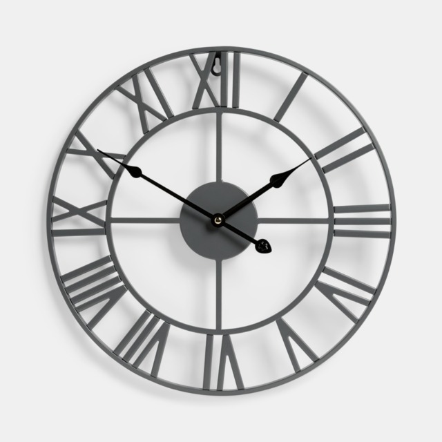 OHS Skeleton Wall Clock - Charcoal - image 1