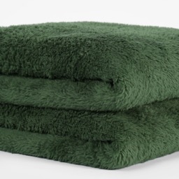 OHS Teddy Fleece Throw, Forest Green - 125 x 150cm - thumbnail 4