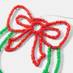 OHS LED Bow Wreath - Green/Red - thumbnail 5