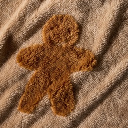 OHS Tufted Gingerbread Man Teddy Duvet Cover Set, Natural - Single - thumbnail 4